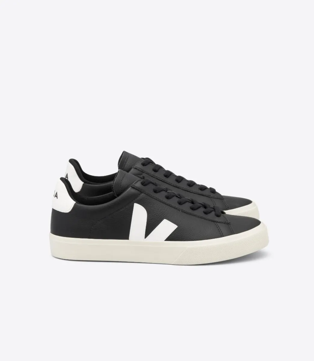 CAMPO LEATHER BLACK WHITE>VEJA Cheap