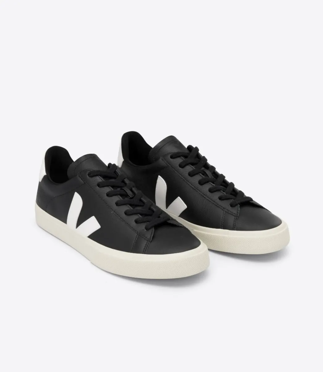 CAMPO LEATHER BLACK WHITE>VEJA Cheap