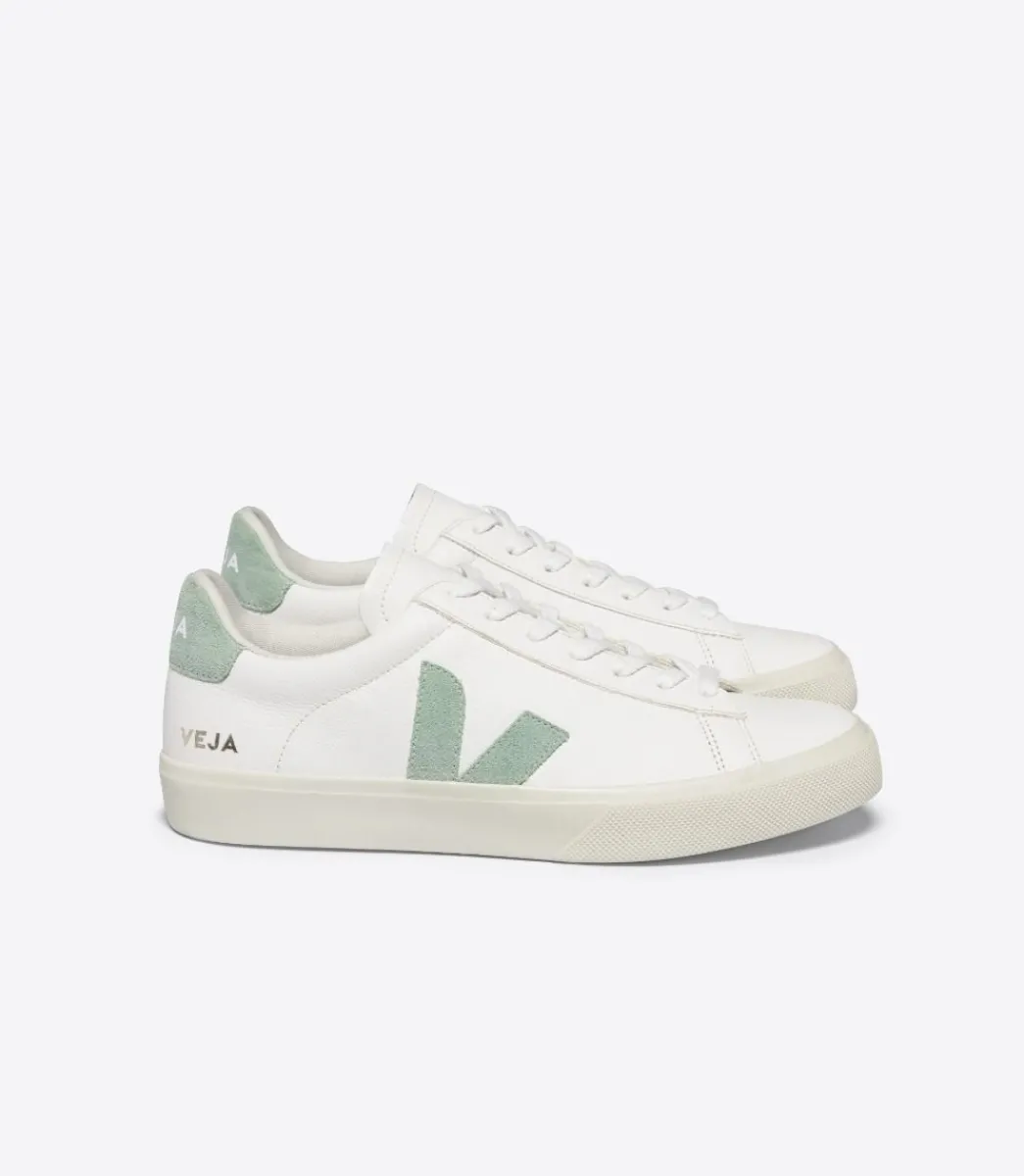 CAMPO LEATHER WHITE MATCHA>VEJA Clearance