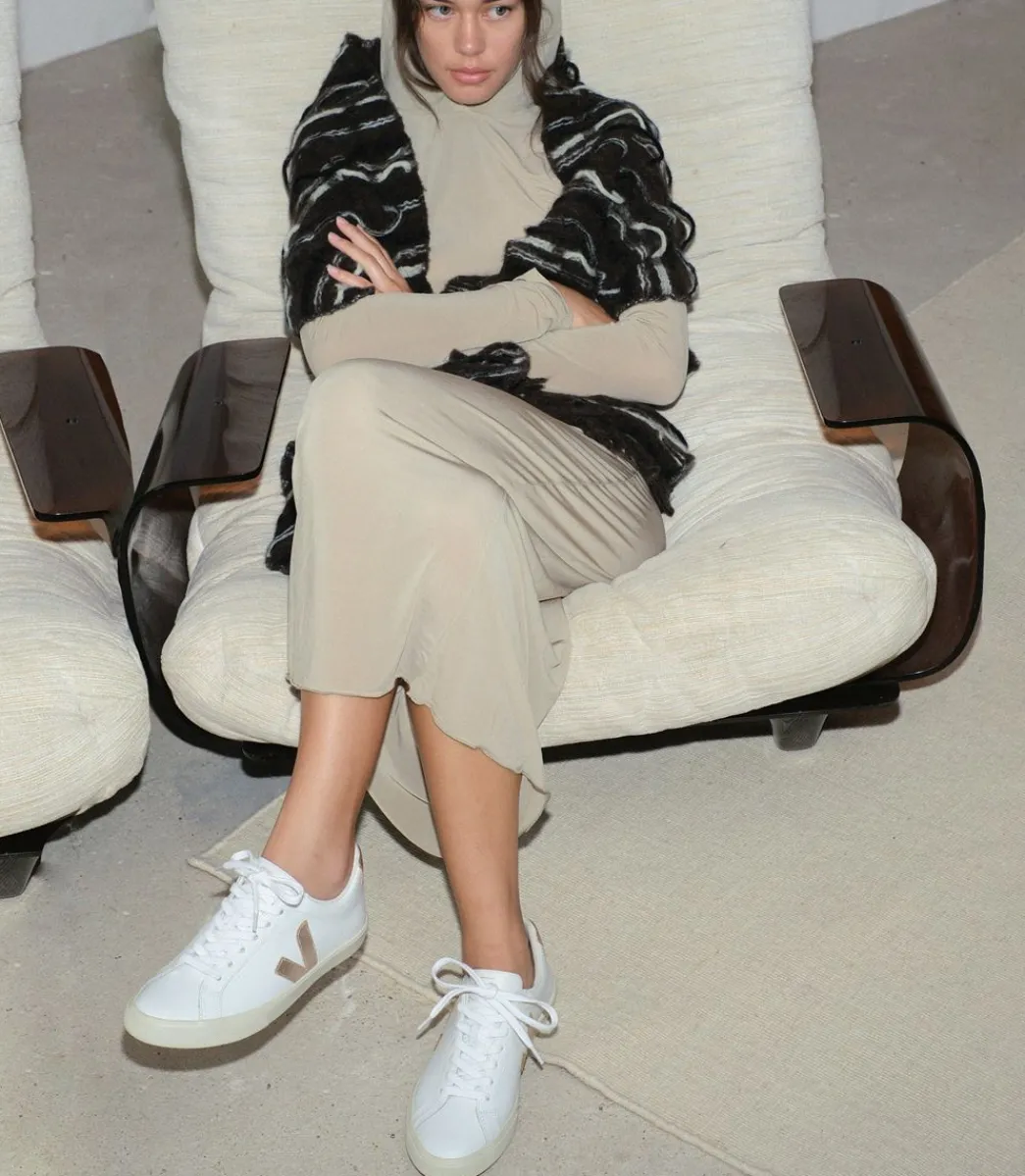 CAMPO LEATHER WHITE PLATINE>VEJA Store