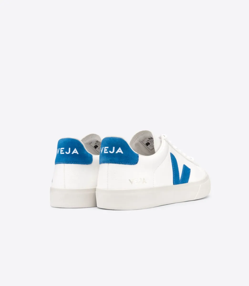 CAMPO LEATHER WHITE SWEDISH BLUE>VEJA New