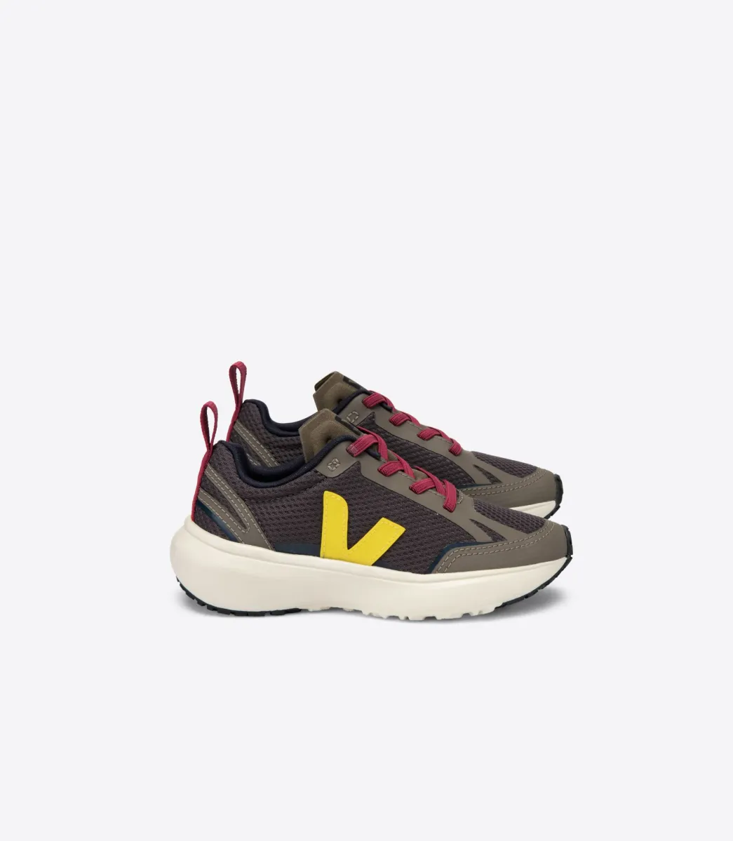 CANARY ELASTIC LACES ALVEOMESH GRAFITE TONIC>VEJA Best