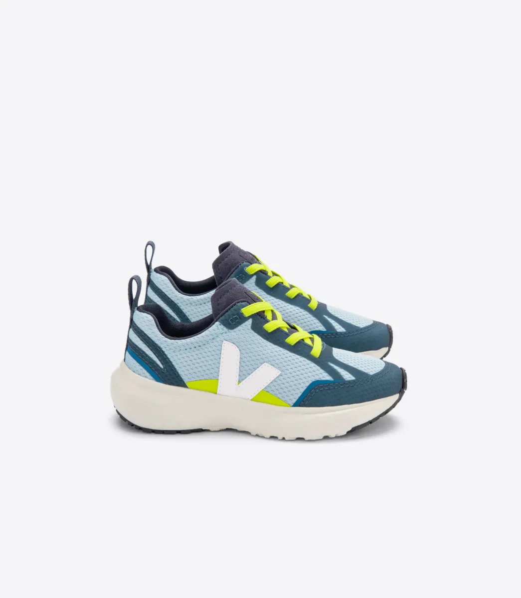 CANARY ELASTIC LACES ALVEOMESH STEEL WHITE>VEJA Cheap