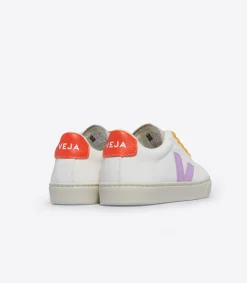 ESPLAR LACES LEATHER WHITE ORCHID ORANGE FLUO><noscript><img data-lazyloaded=