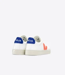ESPLAR LACES LEATHER WHITE ORANGE FLUO><noscript><img data-lazyloaded=