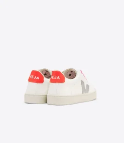 ESPLAR LACES LEATHER WHITE SILVER ORANGE FLUO><noscript><img data-lazyloaded=
