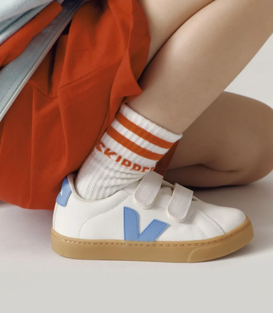 ESPLAR LEATHER WHITE AQUA NATURAL>VEJA Fashion