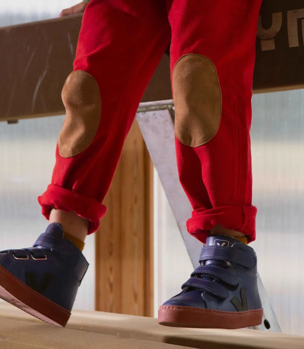 ESPLAR MID FURED LEATHER COBALT RUST>VEJA Fashion