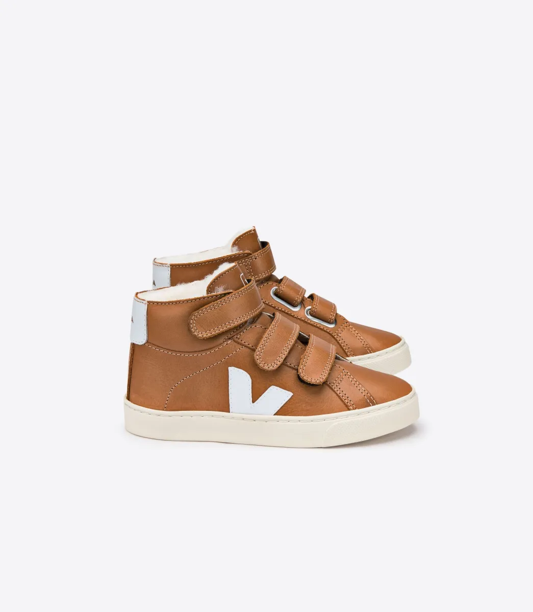 ESPLAR MID FURED LEATHER MAT TUILE>VEJA Best