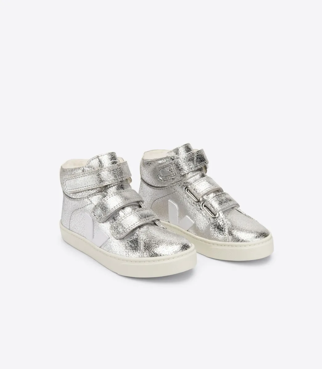 ESPLAR MID FURED SILVER WHITE>VEJA Best