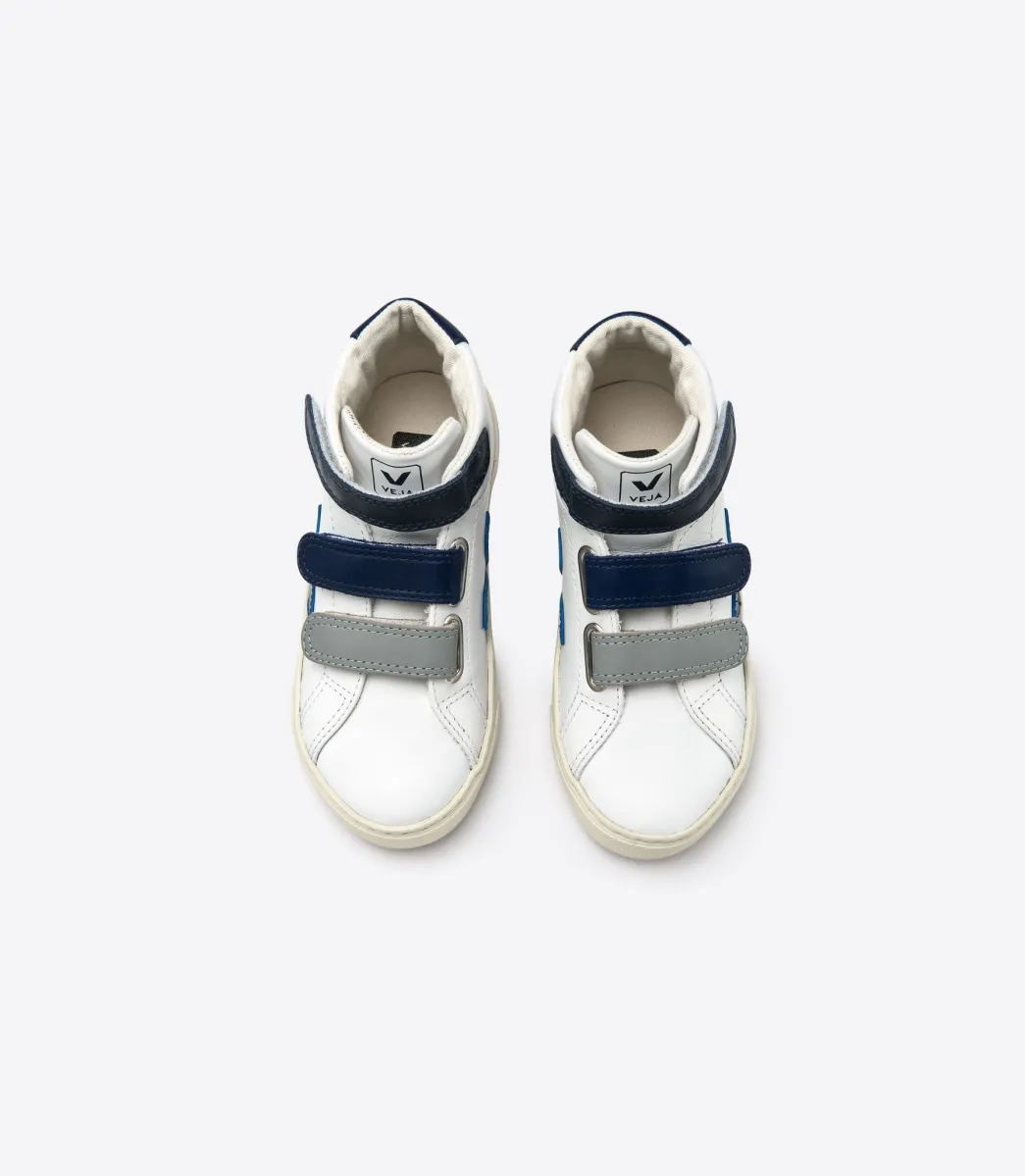 ESPLAR MID LEATHER WHITE BLUE>VEJA Sale