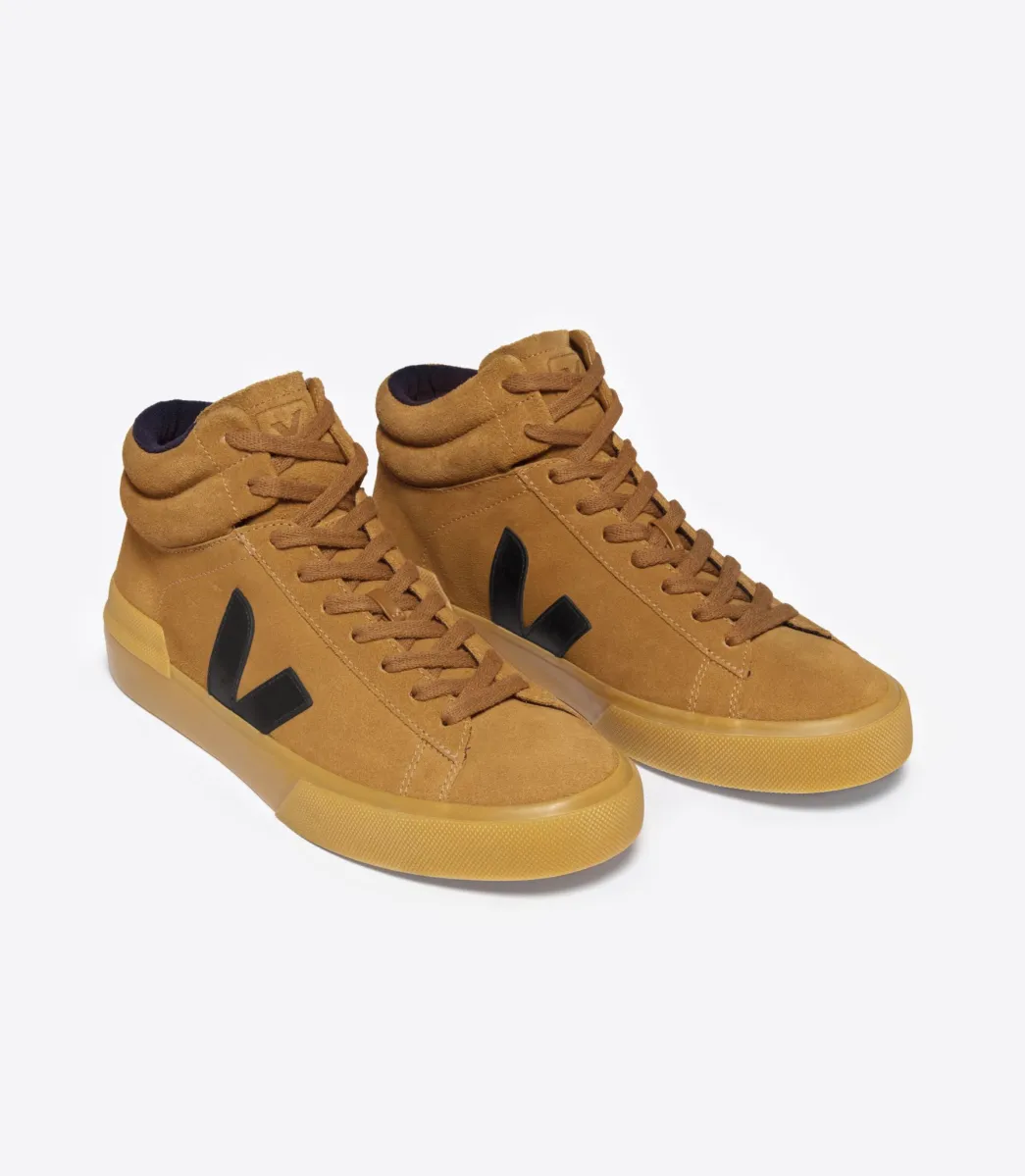 MINOTAUR SUEDE CAMEL BLACK>VEJA Fashion