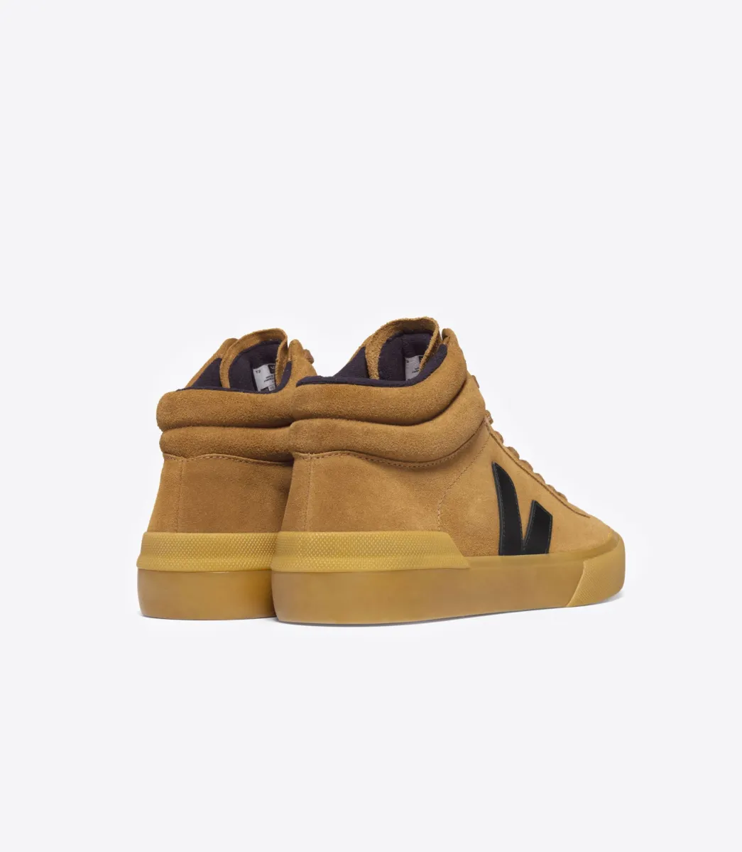 MINOTAUR SUEDE CAMEL BLACK>VEJA Fashion