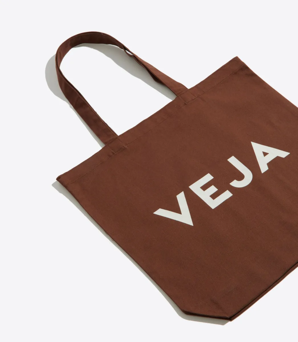 TOTE BAG COTTON CHOCOLATE>VEJA New