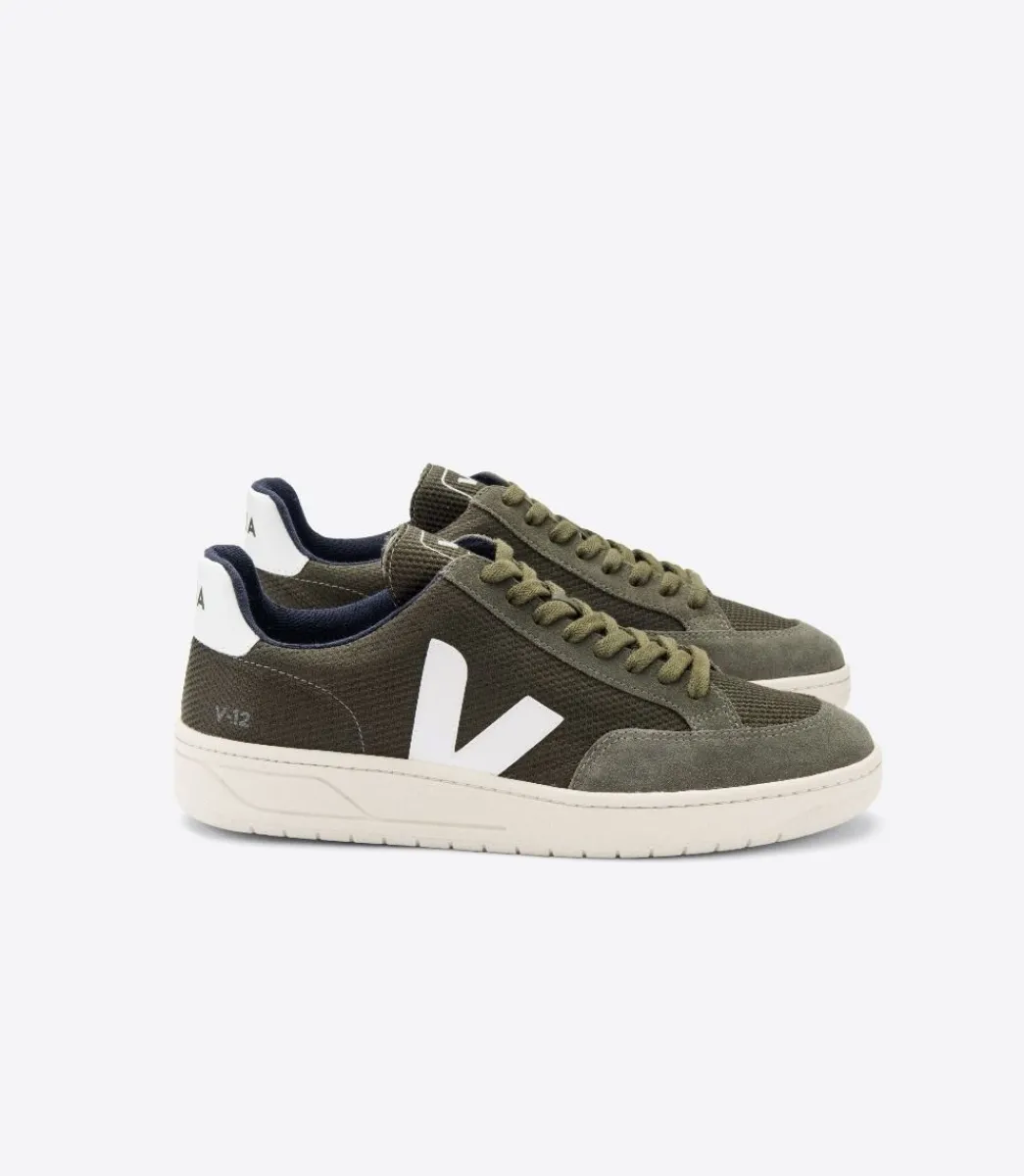 V-12 B-MESH OLIVE WHITE>VEJA Shop