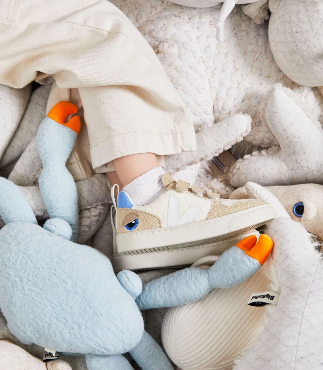 V-10 FLEECE X BIGSTUFFED PURE WHITE>VEJA Sale