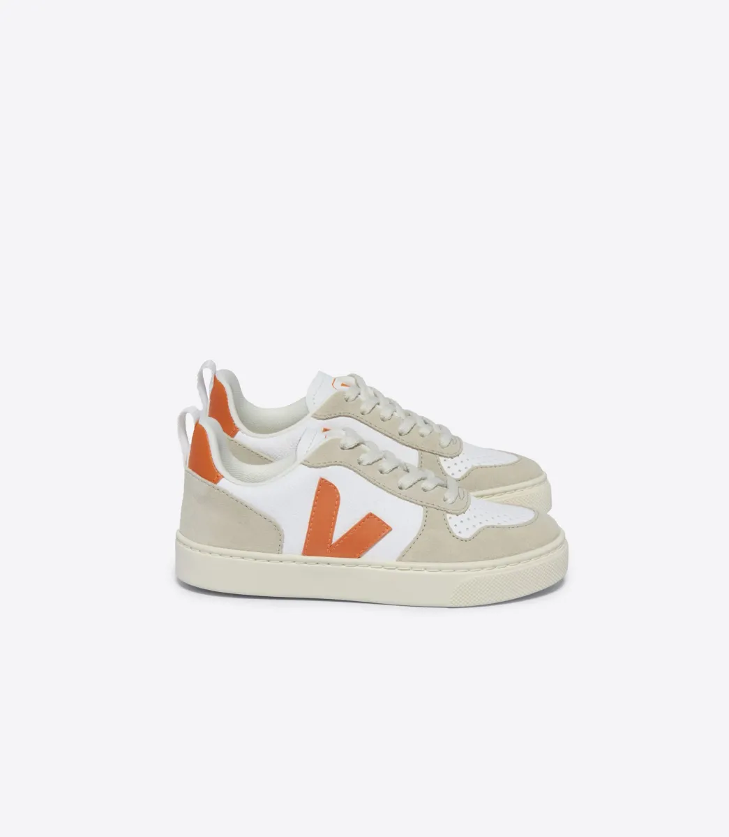 V-10 LACES LEATHER WHITE FURY ALMOND>VEJA Discount