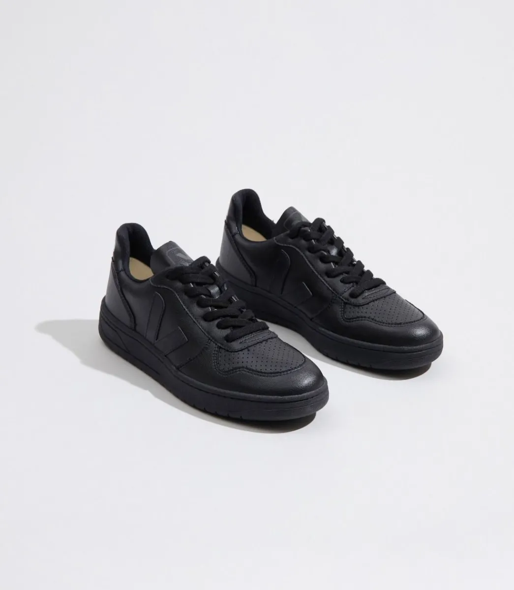 V-10 LEATHER BLACK BLACK>VEJA Online