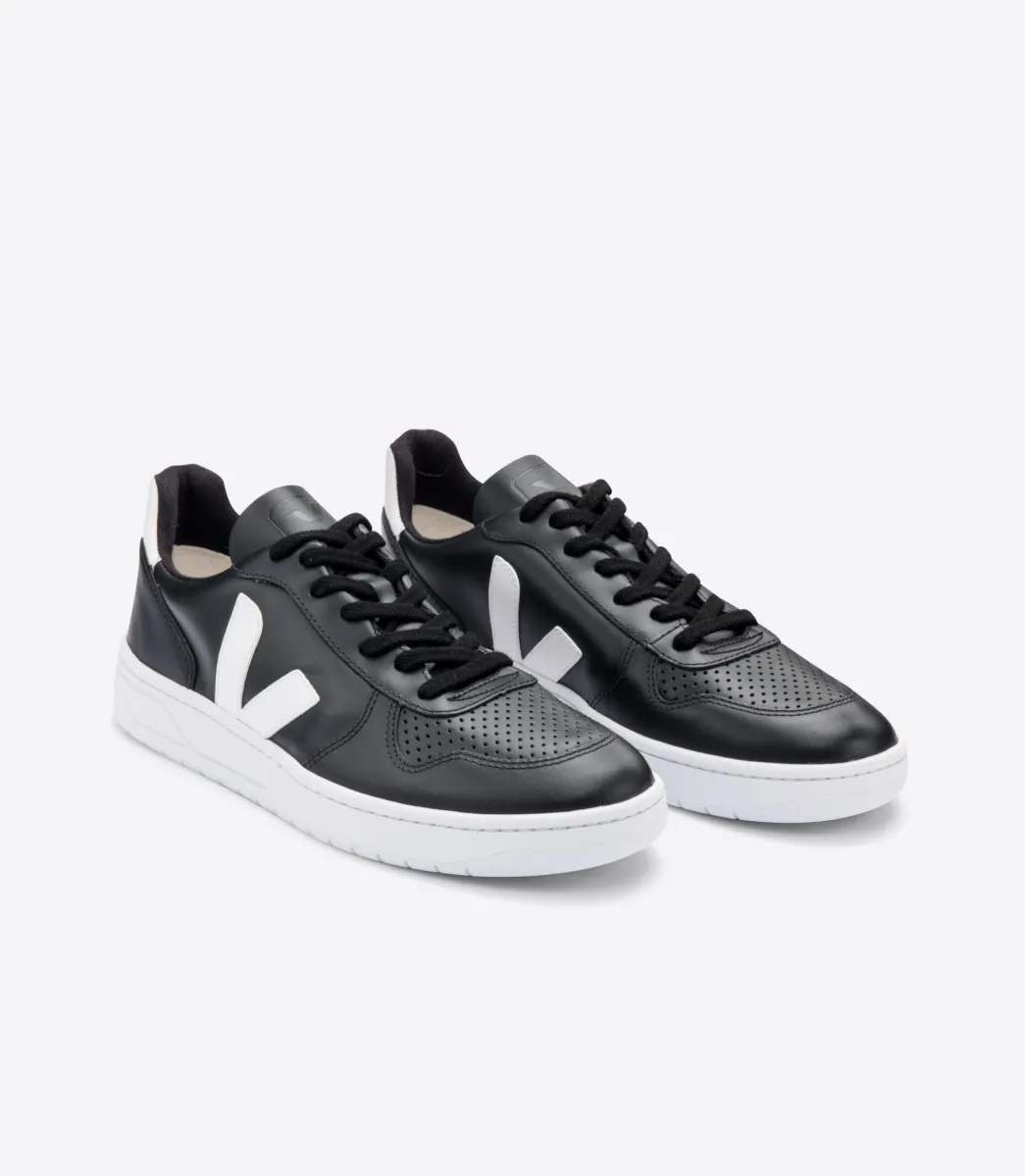 V-10 LEATHER BLACK WHITE WHITE SOLE>VEJA Store