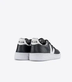 V-10 LEATHER BLACK WHITE WHITE SOLE><noscript><img data-lazyloaded=