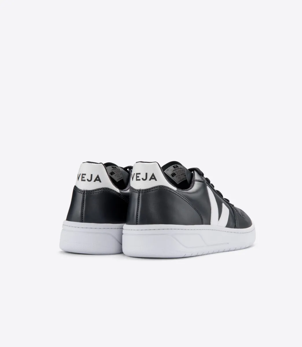 V-10 LEATHER BLACK WHITE WHITE SOLE>VEJA Store