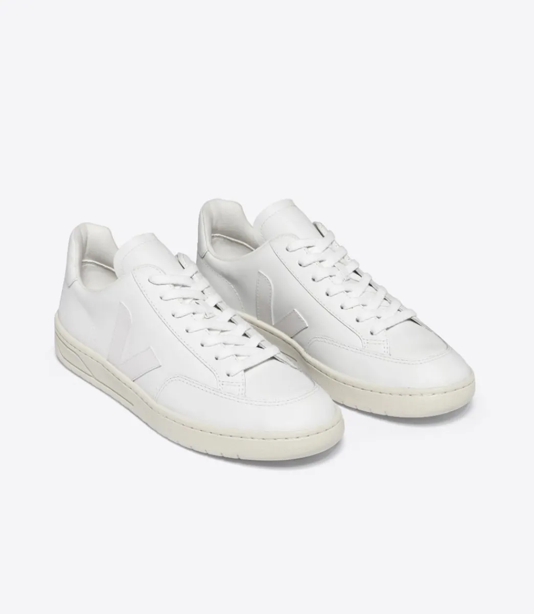 V-12 LEATHER WHITE>VEJA Cheap