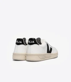 V-10 LEATHER WHITE BLACK><noscript><img data-lazyloaded=