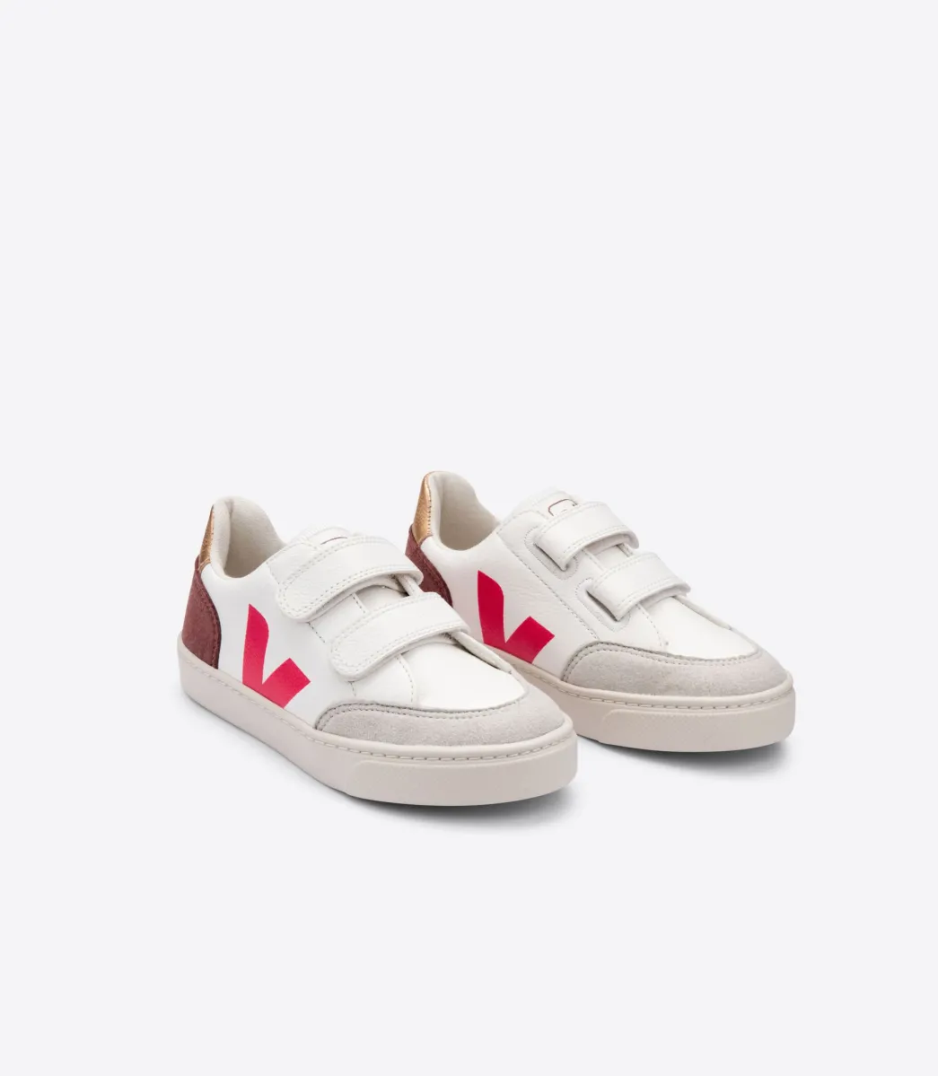 V-12 LEATHER WHITE MULTICO DRIED PETAL>VEJA Best