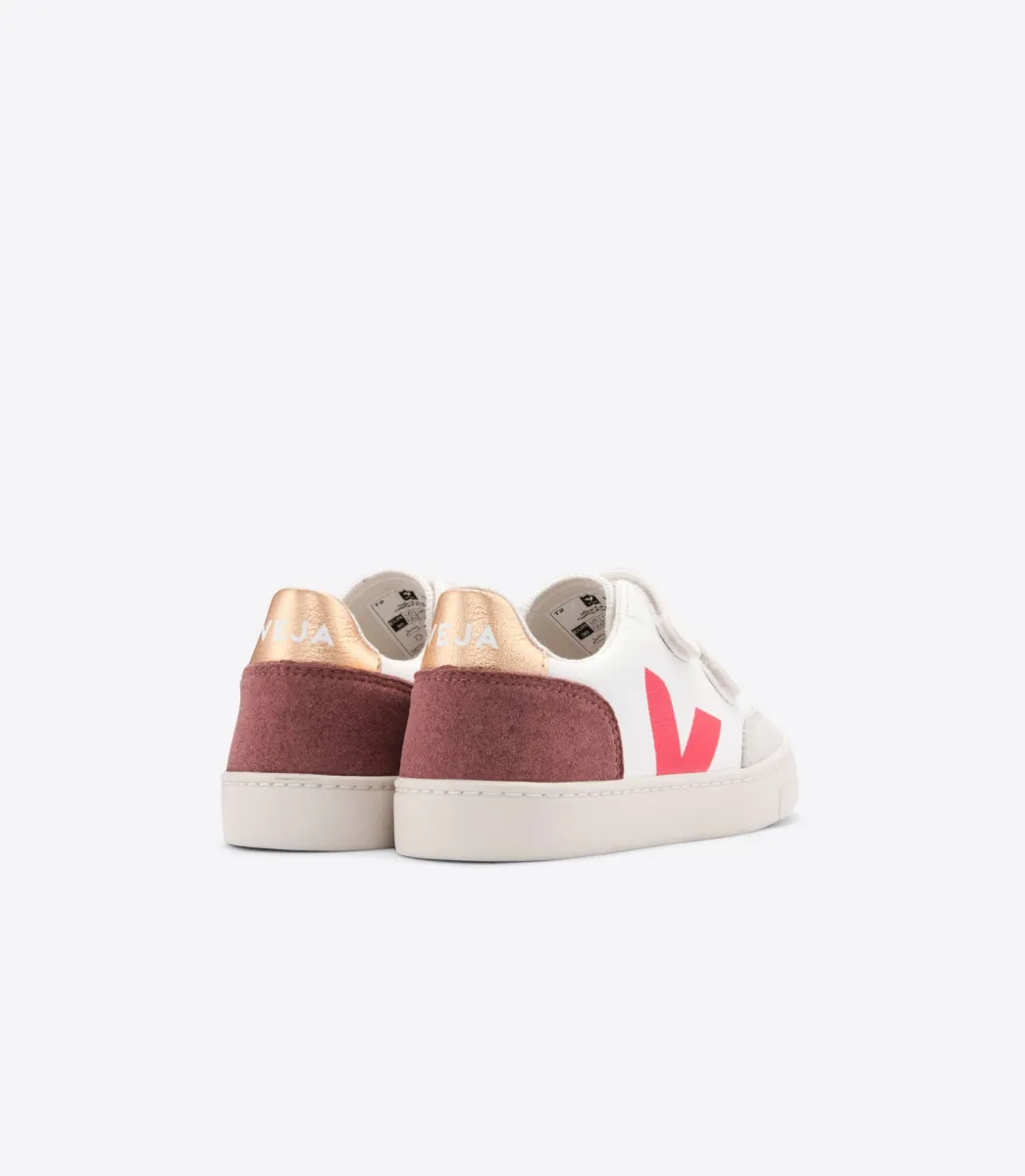 V-12 LEATHER WHITE MULTICO DRIED PETAL>VEJA Best