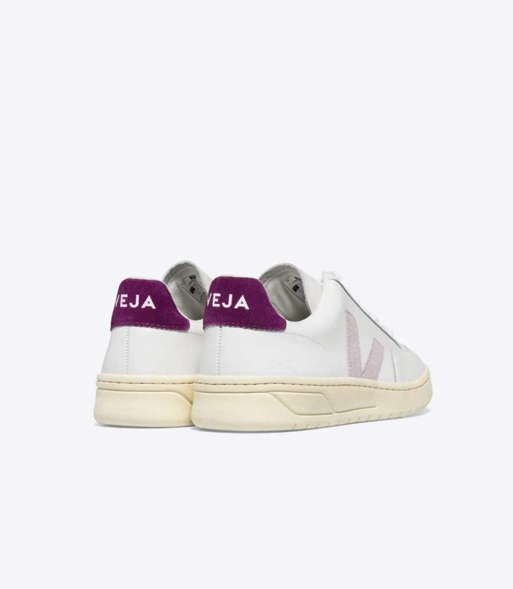 V-12 LEATHER WHITE PARME MAGENTA>VEJA New