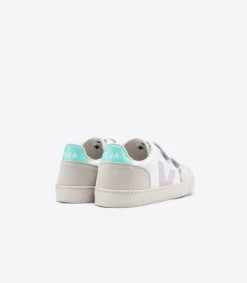 V-12 LEATHER WHITE PARME TURQUOISE><noscript><img data-lazyloaded=
