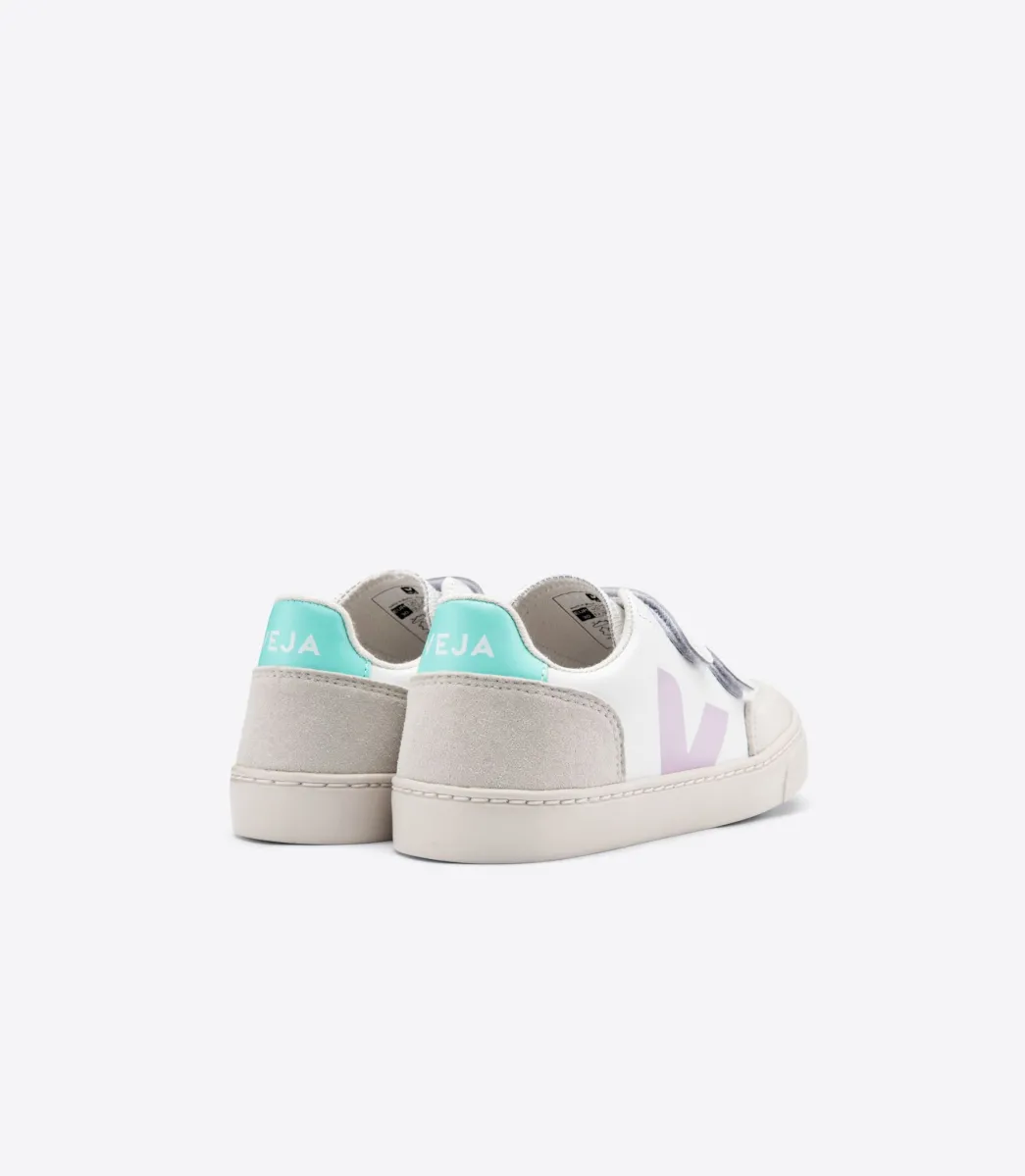 V-12 LEATHER WHITE PARME TURQUOISE>VEJA Hot