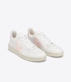 V-10 LEATHER WHITE PETALE>VEJA Discount