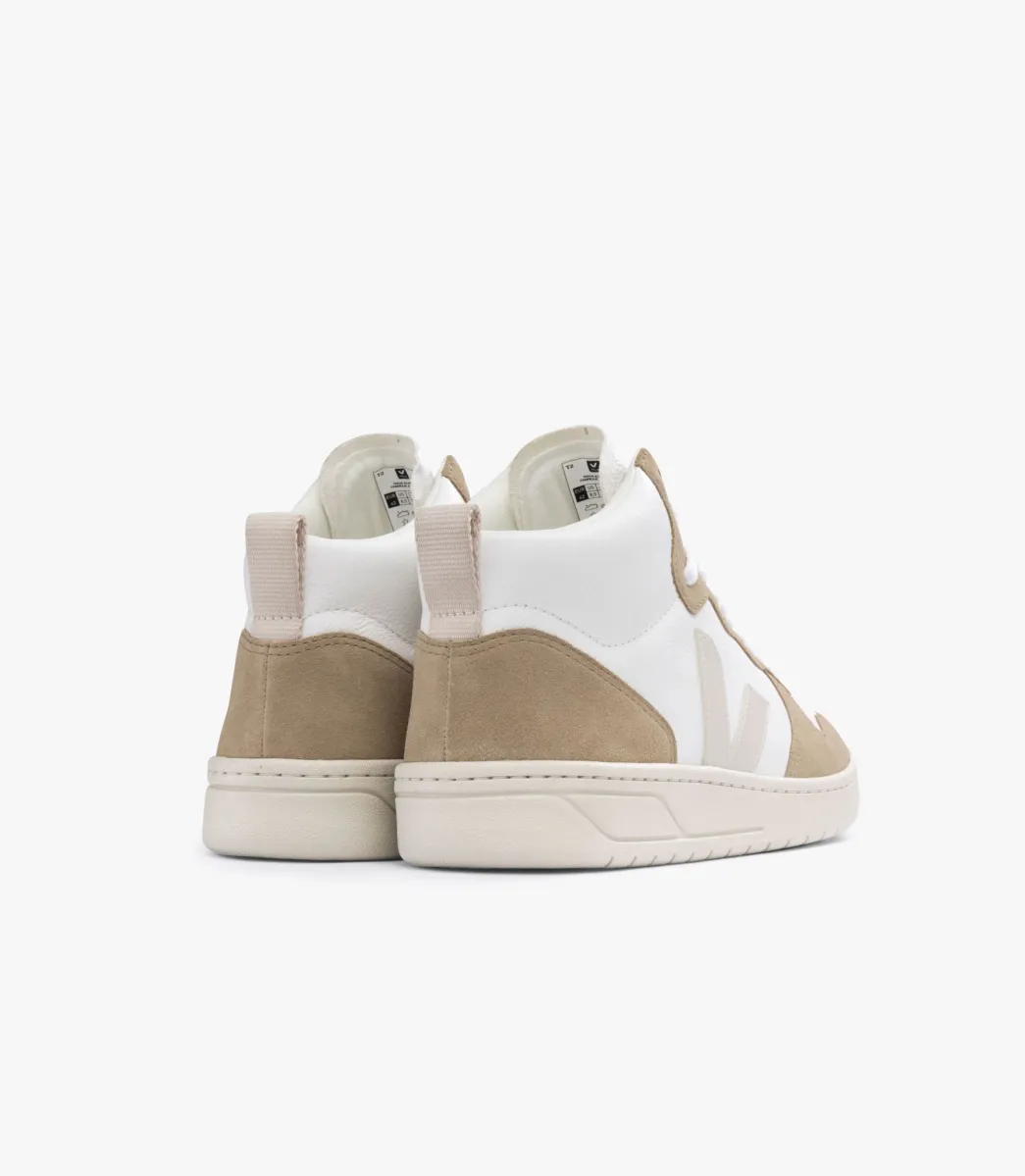 V-15 LEATHER WHITE PIERRE SAHARA>VEJA Store