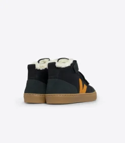 V-10 MID FURED LEATHER BLACK OURO GRAFITE><noscript><img data-lazyloaded=