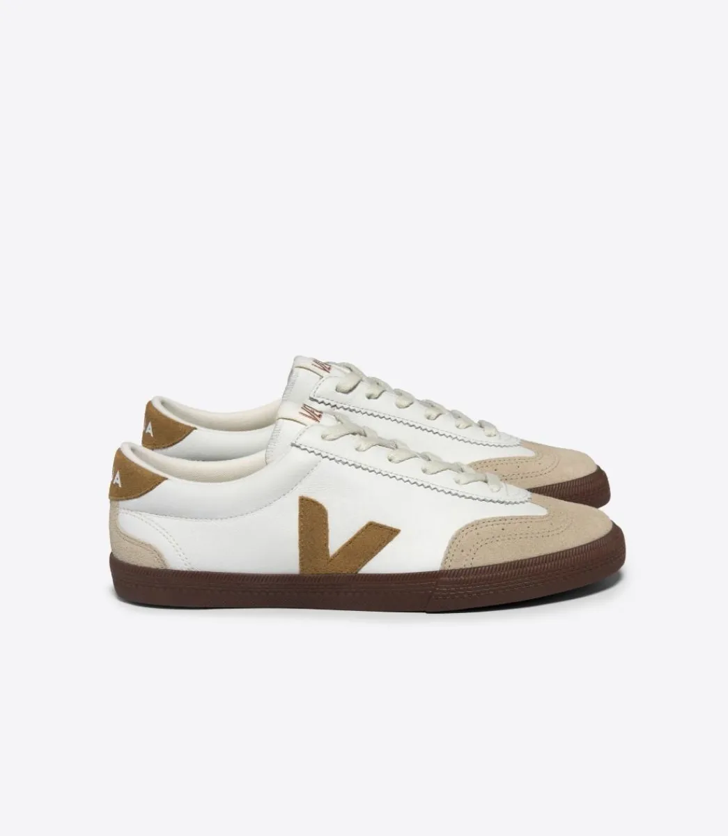 VOLLEY LEATHER WHITE TENT BARK>VEJA New