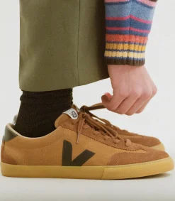 VOLLEY SUEDE CAMEL BLACK><noscript><img data-lazyloaded=